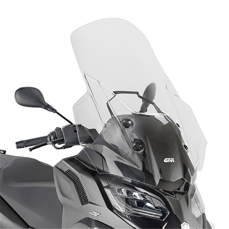 PIAGGIO MP3 HPE 400-400 Sport - 530 Exclusive (2 CÚPULA GIVI TRANSPARENTE CON SPOILER PIAGGIO MP3 HPE 400-400 Sport - 530 Exclusive (2 CÚPULA GIVI TRANSPARENTE CON SPOILER